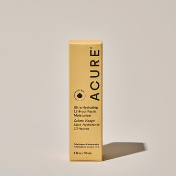 Ultra hydrating 12-hour facial moisturizer box on a neutral background